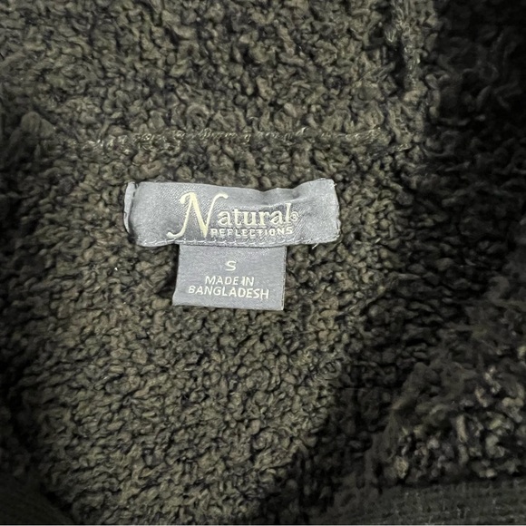 Natural Reflections Olive Dark Green Soft Cozy Jacket - Picture 2 of 6